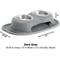 Show in main carousel: WeatherTech Double High Poly Bowl Cat & Dog Pet Feeding System, Dark Grey, 8-oz/3-in slide 2 of 2