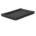 MidWest Ultra Durable Bolster Cat & Dog Bed, Black, 42-inch