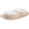 Show in main carousel: WeatherTech Double Low Poly Bowl Cat & Dog Pet Feeding System, Tan, 96-oz/3-in slide 1 of 3