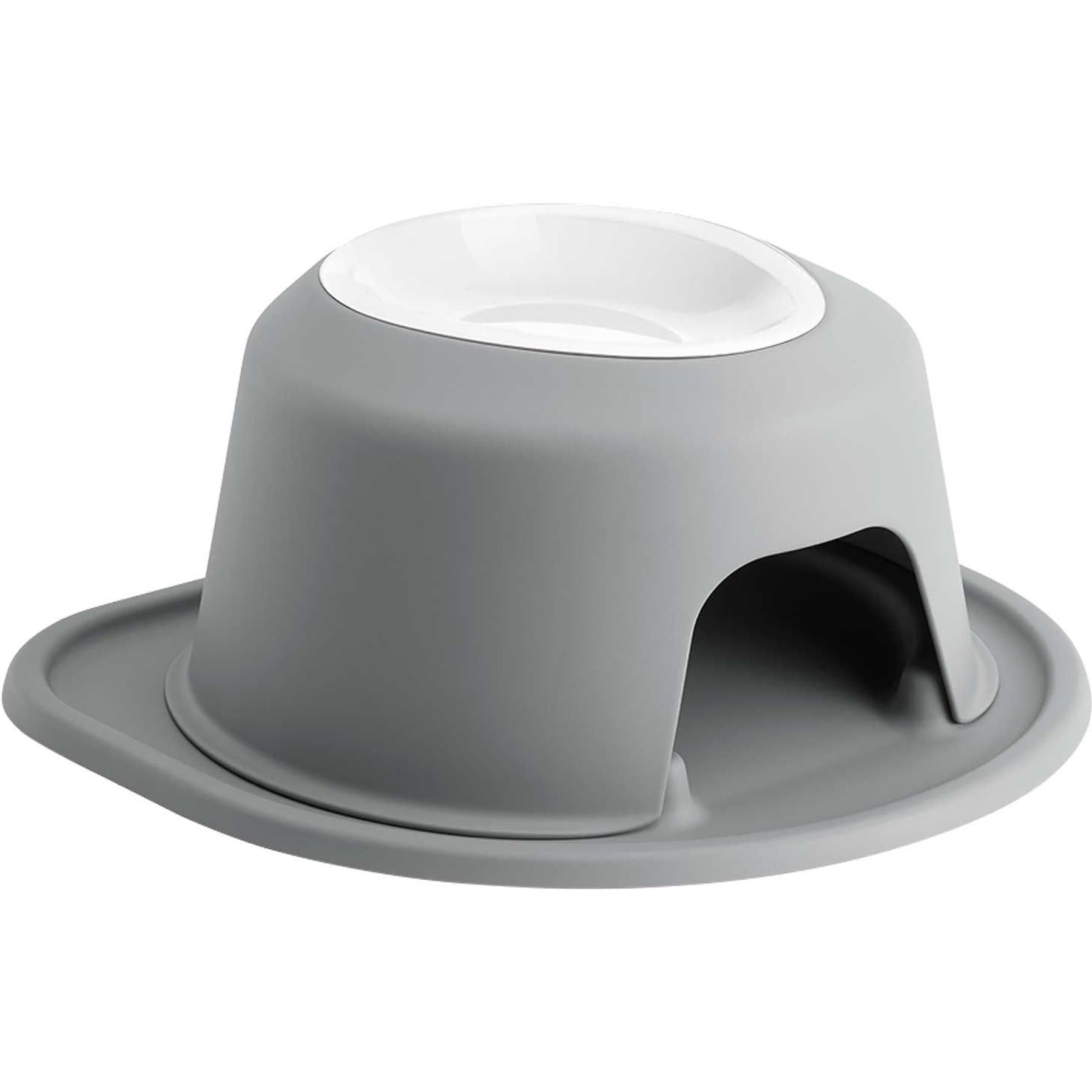 WeatherTech Single High Poly Bowl Cat & Dog Pet Feeding System, Dark Grey, 32-oz/6-in