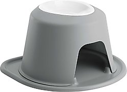 WeatherTech Single High Poly Bowl Cat & Dog Pet Feeding System, Dark Grey, 32-oz/8-in