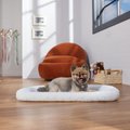 Frisco Quilted Dog Crate Mat, Ivory, 30-in