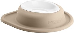 WeatherTech Single Low Poly Bowl Cat & Dog Pet Feeding System, Tan, 32-oz/3-in