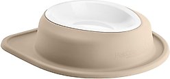 WeatherTech Single Low Poly Bowl Cat & Dog Pet Feeding System, Tan, 96-oz/3-in