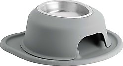 WeatherTechSingle High Stainless Steel Cat & Dog Pet Feeding System, Dark Grey, 16-oz/4-in