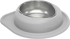 WeatherTech Single Low Stainless Steel Cat & Dog Pet Feeding System, Light Grey, 64-oz/3-in