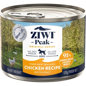 ZIWI Peak Chicken Recipe Canned Dog Food, 6-oz, case of 12