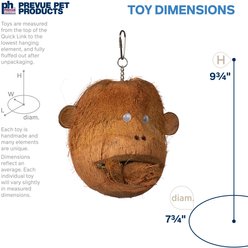 Prevue Pet Products Naturals Coco Monkey Bird Toy, Natural slide 2 of 7