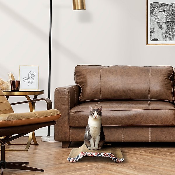 FRISCO 21in Sisal Cat Scratching Post with Toy, Gray, 1 count