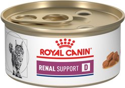 Royal Canin Veterinary Diet Adult Renal Support D Thin Slices in Gravy Canned Cat Food, 3-oz, case of 24