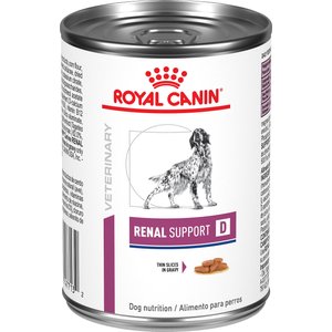 Royal Canin Veterinary Diet Adult Renal Support D Thin Slices in Gravy Canned Dog Food, 13.5-oz, case of 24