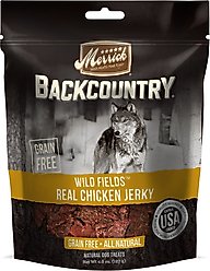 Merrick Backcountry Wild Fields Real Chicken Jerky Grain-Free Dog Treats, 4.5-oz bag