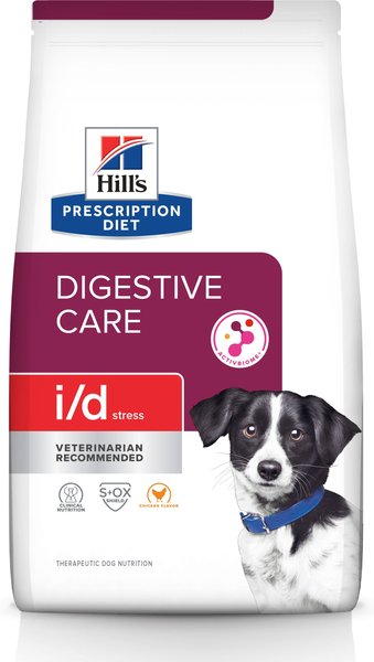 Hill's Prescription Diet i/d Digestive Care Stress Chicken Flavor Dry Dog Food, 8-lb bag slide 1 of 11