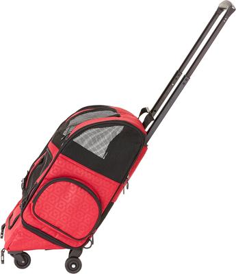 Show full view: Gen7Pets Geometric Roller with Smart-Level Dog & Cat Carrier Backpack, Red, Up to 10 lbs slide 5 of 12