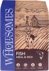 Wholesomes Fish Meal & Rice Formula Adult Dry Dog Food, 40-lb bag