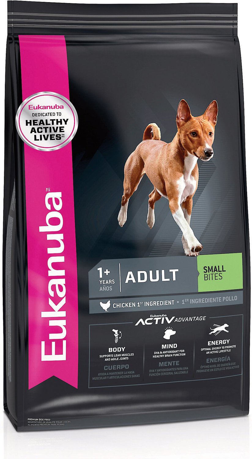 eukanuba small bites adult chicken formula dry dog food