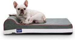 LaiFug Single Pillow Dog Bed, Dark Green, Medium