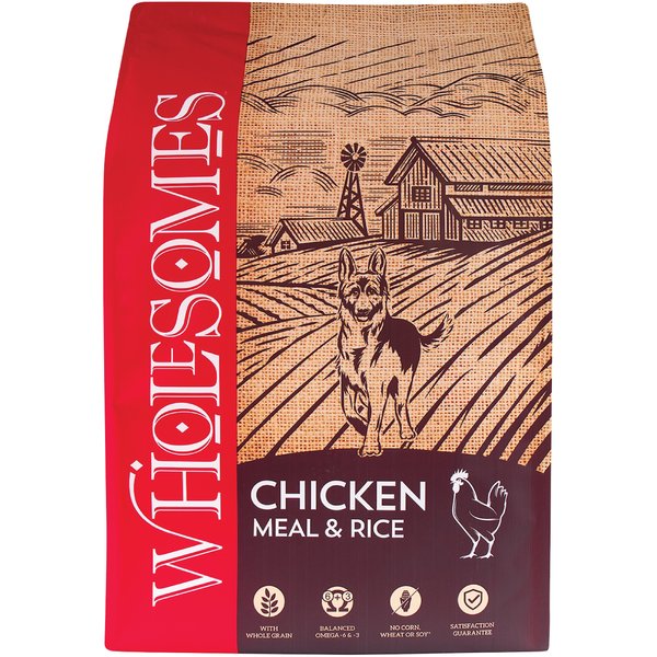 WHOLESOMES Chicken Meal Rice Formula Adult Dry Dog Food