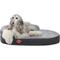 Show in main carousel: LaiFug Chenille Orthopedic Memory Foam Oval Dog Bed, Gray, Large slide 1 of 8