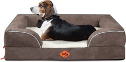 LaiFug Orthopedic Premium Memory Foam Dog Bed Sofa, Grey, Medium