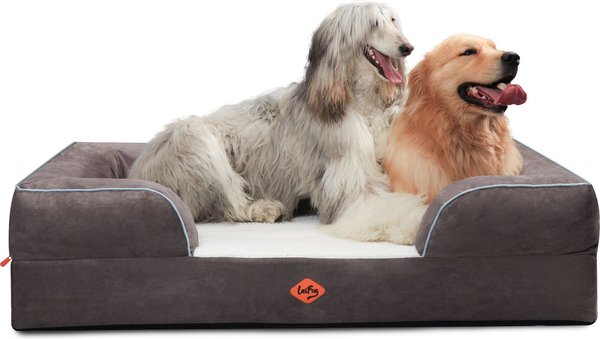 LAIFUG Orthopedic Premium Memory Foam Dog Bed Sofa Grey Jumbo Chewy