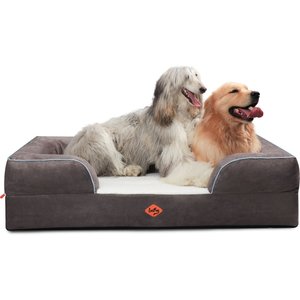 MIDWEST Signature QuietTime Memory Foam Dog & Cat Bed Sofa, Russet, Large 