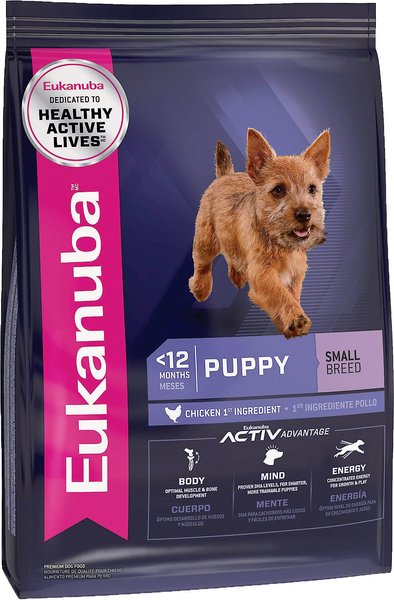 Discontinued - EUKANUBA Small Breed Puppy Dry Dog Food, 5-lb Bag ...