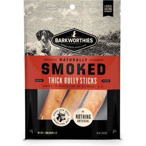 Barkworthies 6-in Smoked Bully Sticks Thick Dog Treat, 3 count