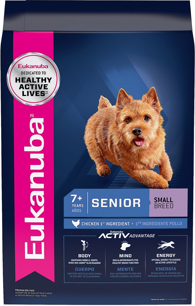Image result for New Version Available - EUKANUBA Senior Small Breed Dry Dog Food, 15-lb ...