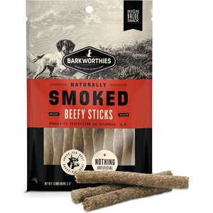 Barkworthies 4-5-in Smoked Beefy Sticks Dog Treat, 15 count