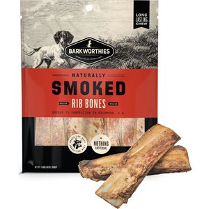Barkworthies 4-6-in Smoked Beef Rib Bones Dog Treat, 10 count