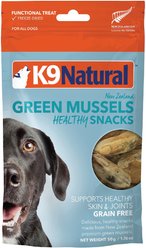 K9 Natural Healthy Snacks Green Mussels Freeze-Dried Dog Treats, 1.76-oz bag slide 1 of 9