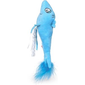 Dr. Seuss Blue Fish Catnip Kicker Toy, Multicolor