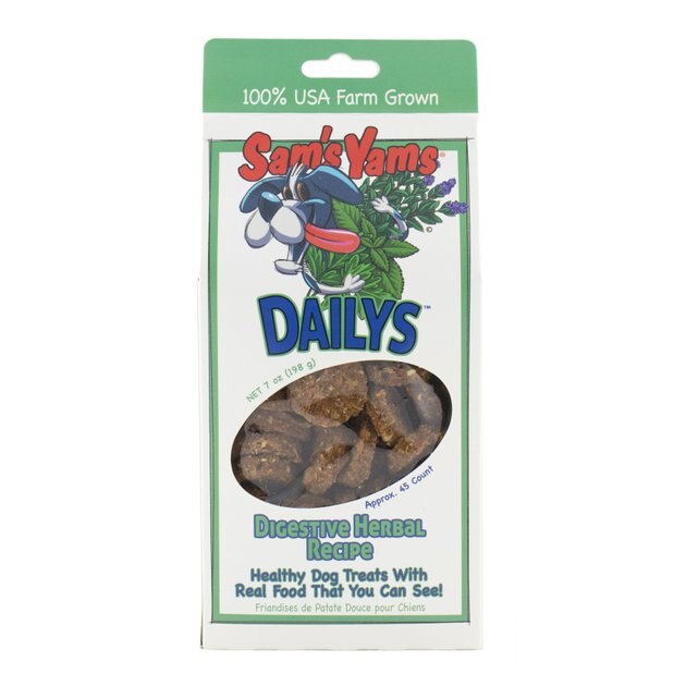 SAM'S YAMS Daily's Digestive Herbal Recipe Dog Treats, 7oz box