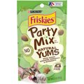 Friskies Party Mix Natural Yums Catnip Flavor Crunchy Cat Treats, 2.1-oz pouch