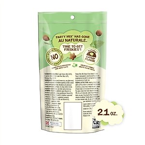 Friskies Party Mix Natural Yums Catnip Flavor Crunchy Cat Treats, 2.1-oz pouch