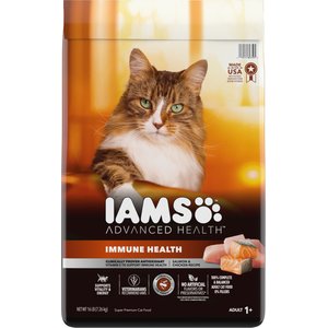 Iams Advanced Health Immune Health Salmon & Chicken Recipe Adult Dry Cat Food, 16-lb bag