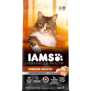 Iams Advanced Health Immune Health Salmon & Chicken Recipe Adult Dry Cat Food, 3.5-lb bag