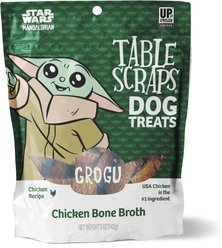 Disney Table Scraps Star Wars Grogu Chicken Bone Broth Recipe Jerky Dog Treat, 5-oz bag