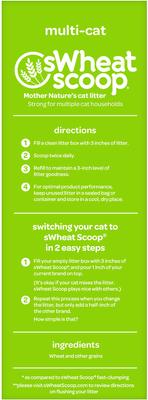 Show full view: sWheat Scoop Multi-Cat Natural Clumping Wheat Cat Litter, 25-lb bag slide 4 of 10