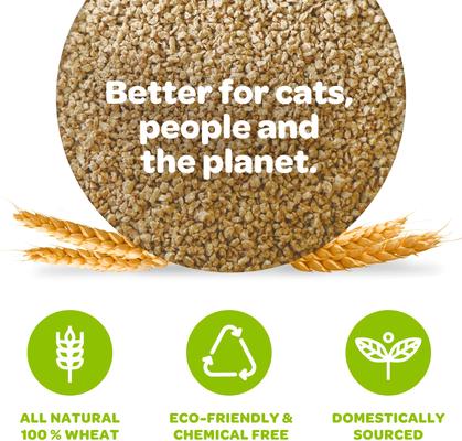 Show full view: sWheat Scoop Multi-Cat Natural Clumping Wheat Cat Litter, 25-lb bag slide 5 of 10