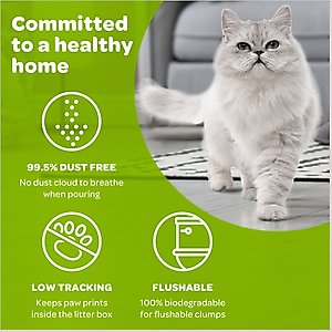 sWheat Scoop Multi-Cat Unscented Natural Clumping Wheat Cat Litter, 25-lb bag