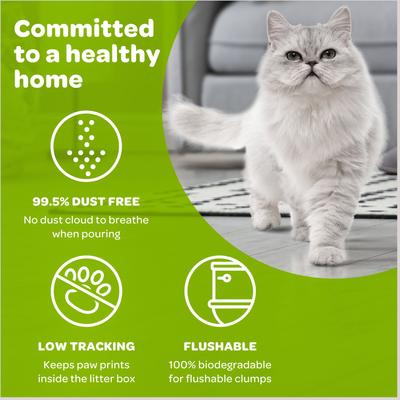 Show full view: sWheat Scoop Multi-Cat Natural Clumping Wheat Cat Litter, 25-lb bag slide 6 of 10