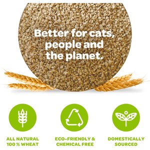 sWheat Scoop Multi-Cat Natural Clumping Wheat Cat Litter, 36-lb bag