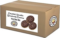 Exclusively Dog Carob & Vanilla Duplex Sandwich Cremes Dog Treats, 14-lb box