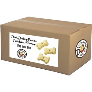 Exclusively Dog Best Buddy Bones Chicken Flavor Dog Treats, 15-lb box