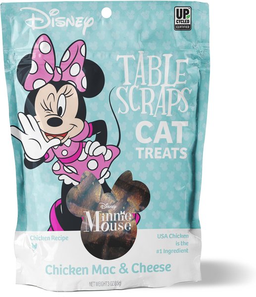 Disney Table Scraps Minnie Mouse Chicken Mac & Cheese Recipe Cat Treats, 3-oz bag slide 1 of 4