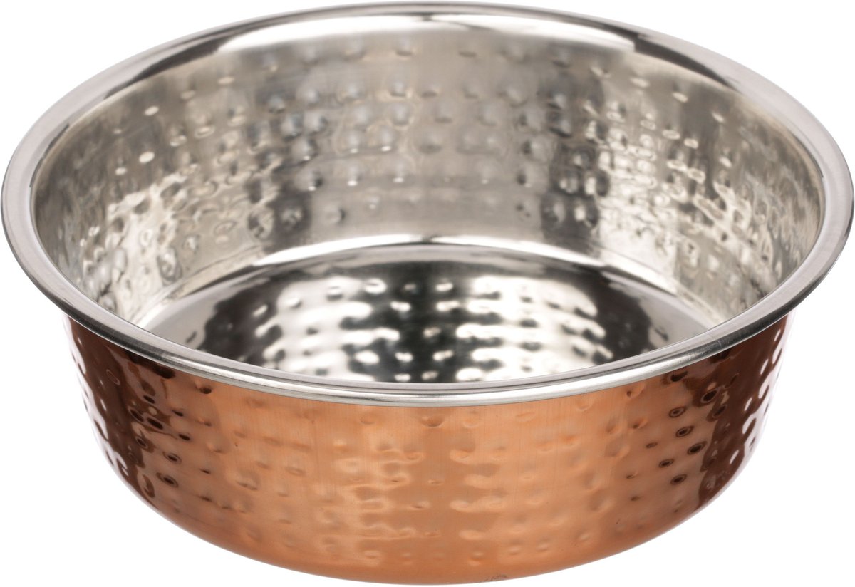 Neater Pets Brands Decorative Hammered Dog & Cat Bowl