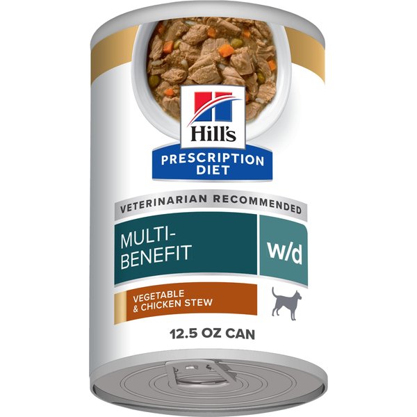 HILL'S PRESCRIPTION DIET w/d Multi-Benefit Digestive, Weight, Glucose ...