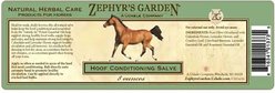 Uckele Zephyr’s Garden Hoof Conditioning Salve Horse First Aid, 8-oz jar